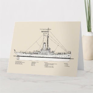 USCG Cutter Modoc wpg-46 - SBD Thank You Card