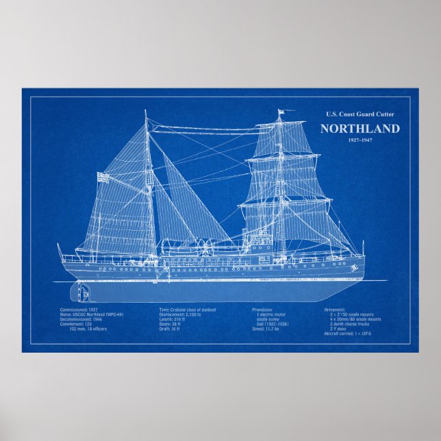 USCG Cutter Northland wpg-49 – ABD Poster (Front)