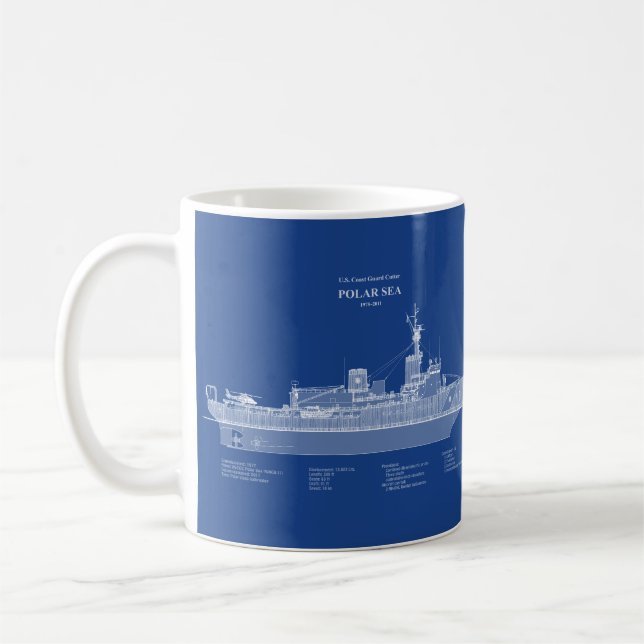 USCG Cutter Polar Sea wagb-11 - ABD Coffee Mug (Left)
