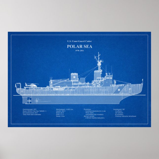 USCG Cutter Polar Sea wagb-11 - ABD Poster (Front)