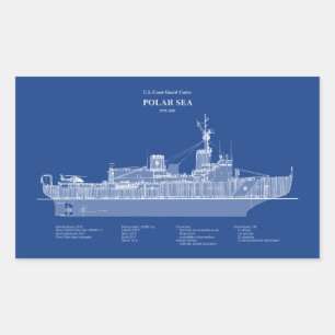 USCG Cutter Polar Sea wagb-11 - ABD Rectangular Sticker