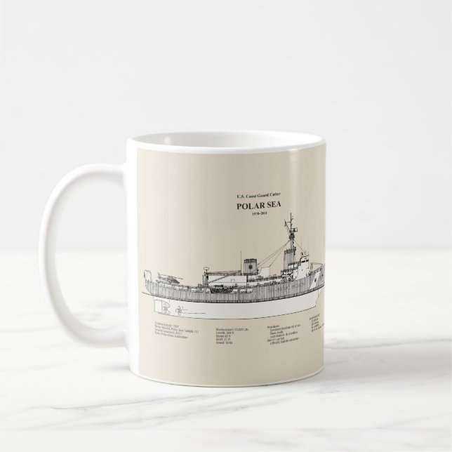 USCG Cutter Polar Sea wagb-11 - SBD Coffee Mug (Left)