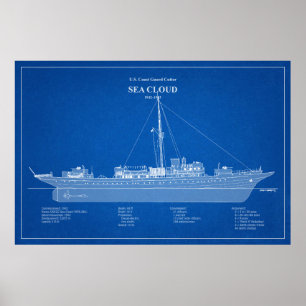USCG Cutter Sea Cloud wpg-284 – ABD Poster
