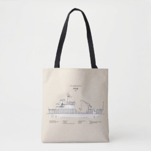 USCG Cutter Spar wlb-206 - SBD Tote Bag