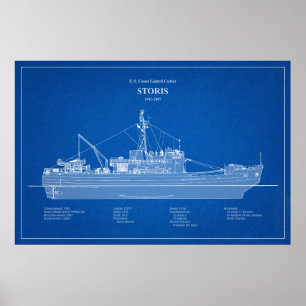 USCG Cutter Storis wmec-38 – ABD Poster