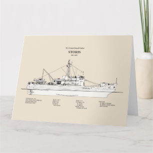 USCG Cutter Storis wmec-38 - SBD Thank You Card