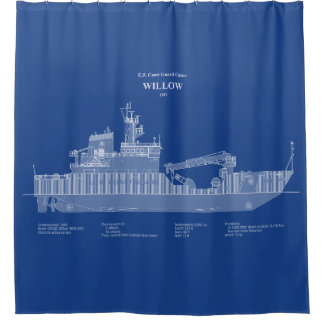USCG Cutter Willow wlb-202 – ABD Shower Curtain