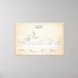 USCG Cutter Willow wlb-202 - SBD Canvas Print