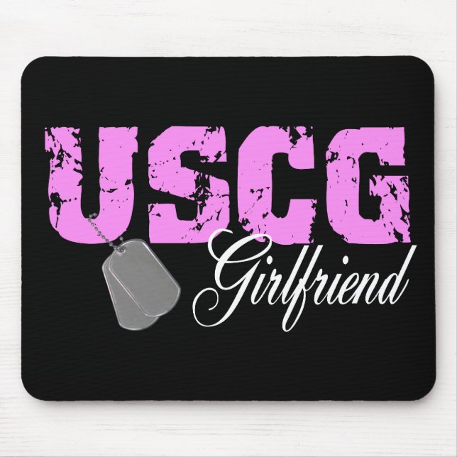 USCG Girlfriend Mouse Pad (Front)
