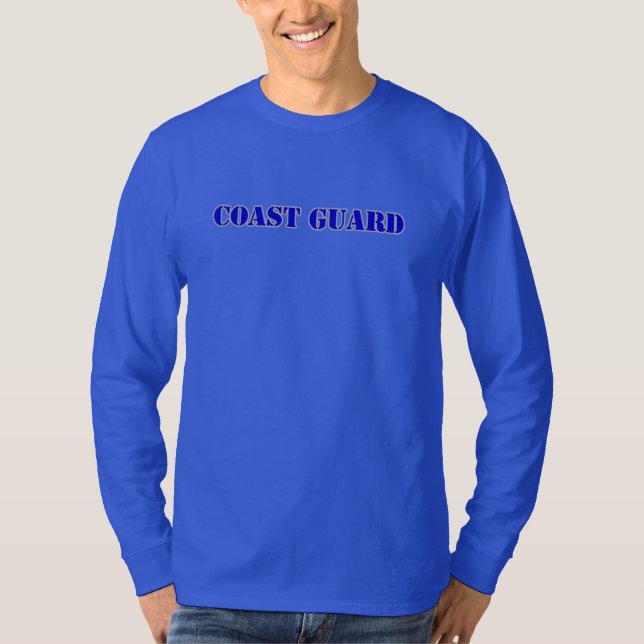 USCG Hanes Nano Long Sleeve T-Shirt (Front)