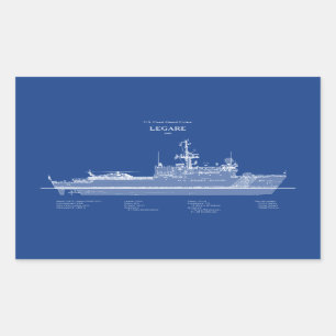 USCG Legare wmec-912 – ABD Rectangular Sticker
