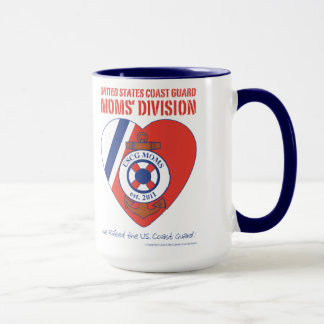 USCG Moms' Division 15 oz Ringer Mug