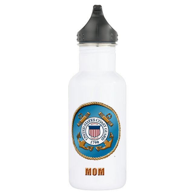 USCG Mum Custom Water Bottle (18 oz) (Right)