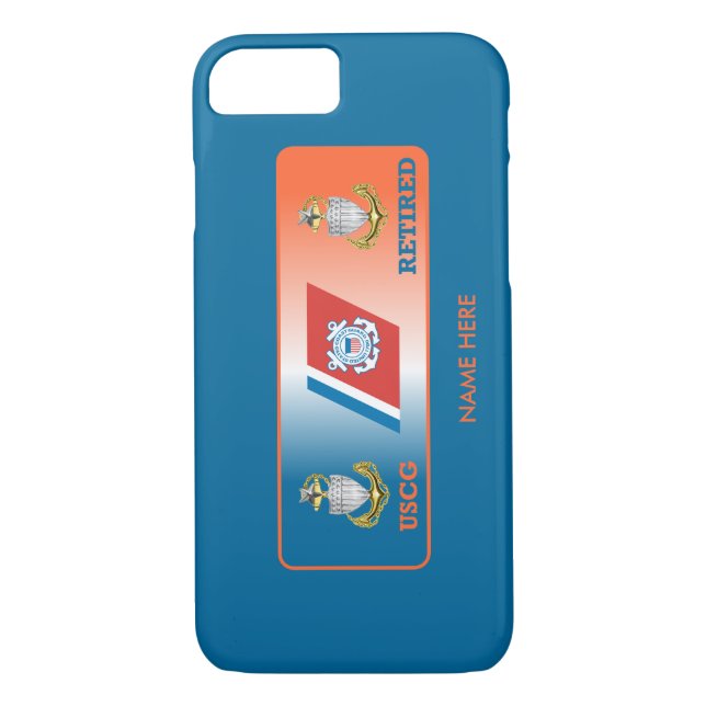 USCG Retired SCPO Shield Custom iPhone 7 Case (Back)