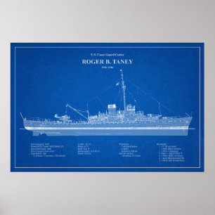 USCG Roger B. Taney whec-37 – ABD Poster