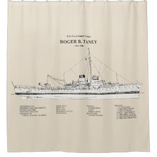 USCG Roger B. Taney whec-37 - SBD Shower Curtain