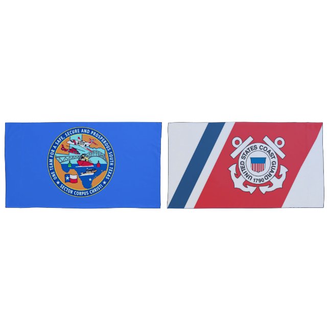 USCG Station Corpus Christi Texas Pillowcase (Front-Set)
