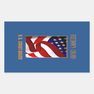USCG Your Custom Rectangle Stickers