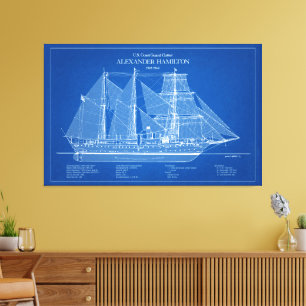 USCGC Alexander Hamilton wix-272 – ABD Canvas Print