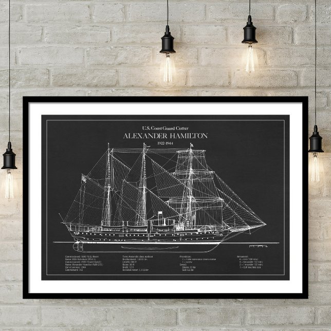 USCGC Alexander Hamilton wix-272 – ABD Poster (Creator Uploaded)