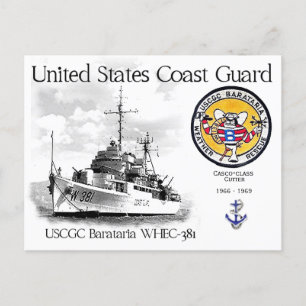 USCGC BARATARIA WHEC-381 CUTTER POSTCARD