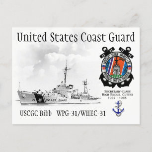 USCGC BIBB  WPG-31/WHEC-31  CUTTER POSTCARD