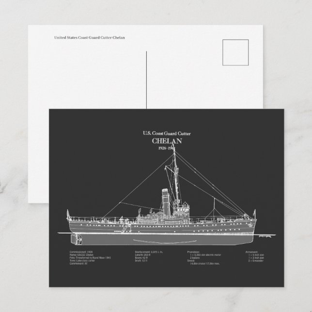 USCGC Chelan - ABD Postcard (Front/Back)