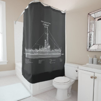 USCGC Chelan - ABD Shower Curtain