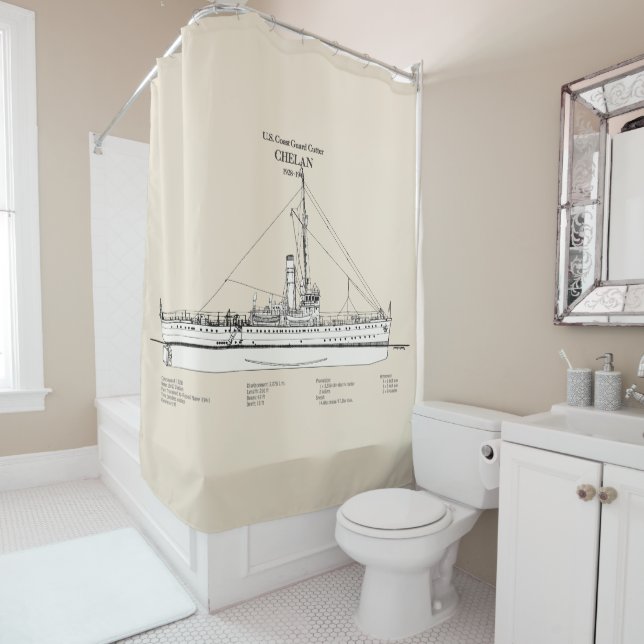 USCGC Chelan - SBD Shower Curtain (In Situ)