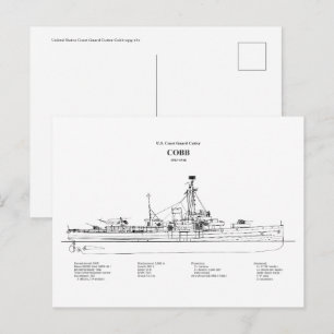 USCGC Cobb wpg-181 - BD Postcard
