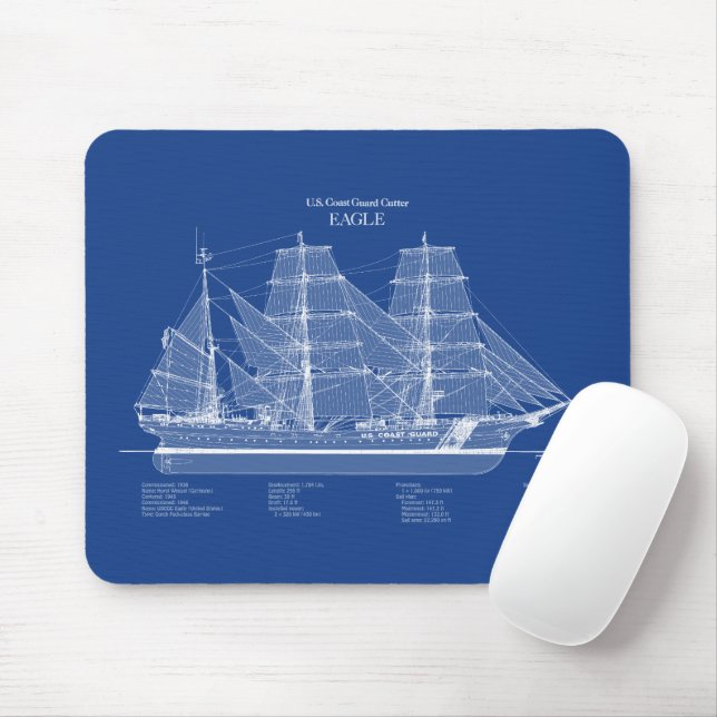 USCGC Eagle wix-327 – ABD Mouse Pad (With Mouse)