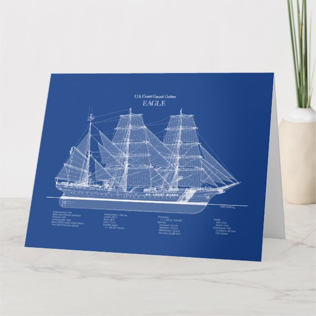 USCGC Eagle wix-327 – ABD Thank You Card (Front)