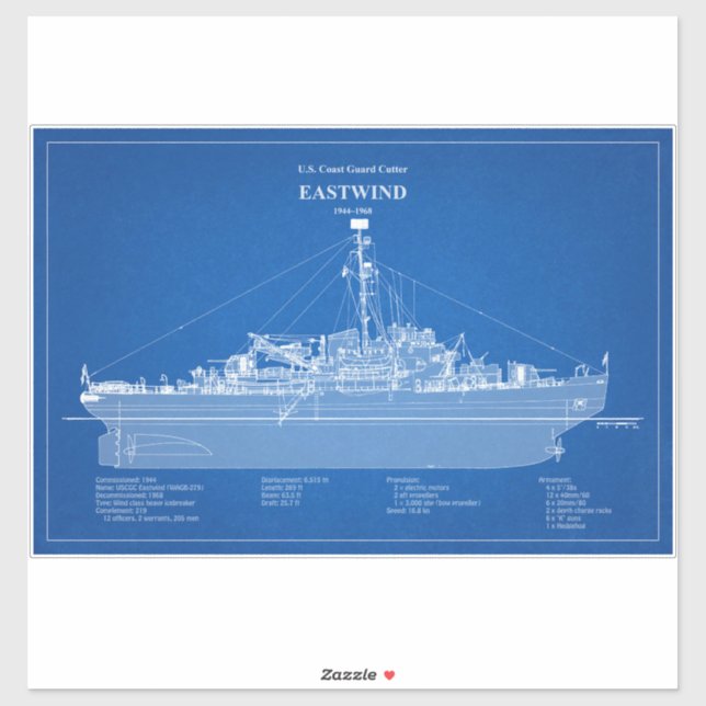 USCGC Eastwind wagb-279 – ABD (Sheet)