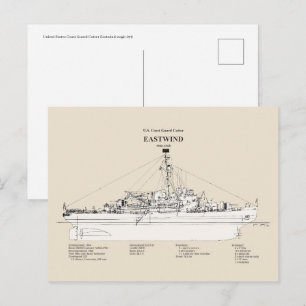USCGC Eastwind wagb-279 - SBD Postcard