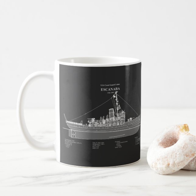 USCGC Escanaba wpc-77 – PD Coffee Mug (With Donut)