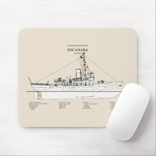 USCGC Escanaba wpc-77 - SBD Mouse Pad