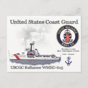 USCGC Reliance WMEC-615 Cutter Postcard