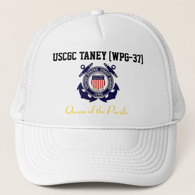 USCGC TANEY (WPG-37) "Queen of the Pacific" Trucker Hat (Front)