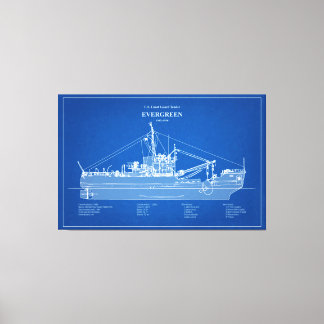 USCGT Evergreen wlb-295 - ABD Canvas Print