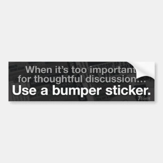 Use a Bumper Sticker. Sticker