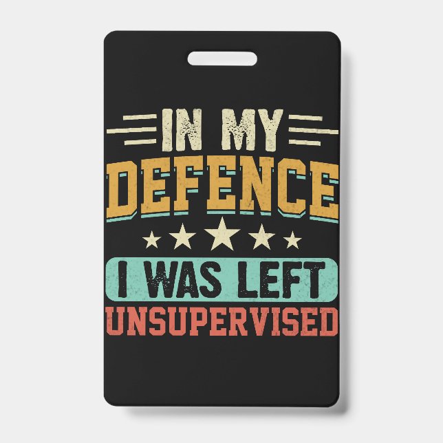 Use a descriptive title that explains your work in ID badge (Front)