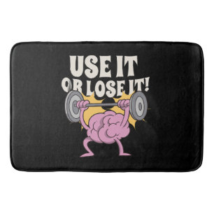 Use and train your brain bath mat