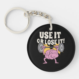 Use and train your brain key ring
