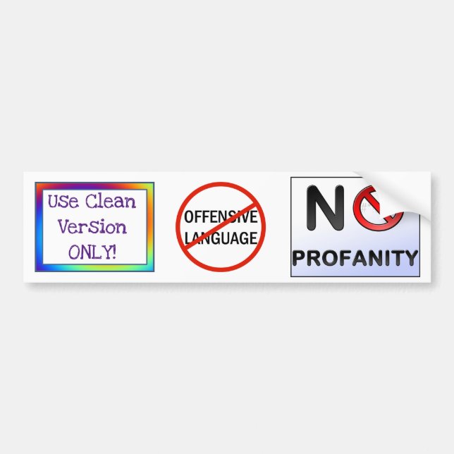 Use Clean Version Only - on the School Bus Bumper Sticker (Front)