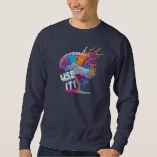 Use It - Colourful Splash Brain Sweatshirt