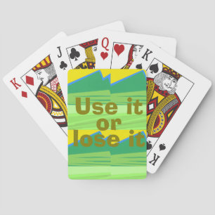 Use it or Lose it Christmas Gift Playing Cards