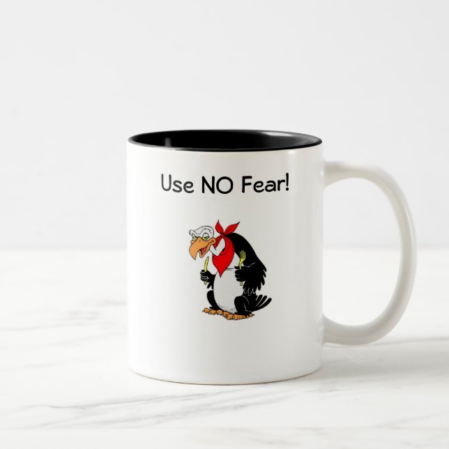 Use NO Fear! Two-Tone Coffee Mug (Right)