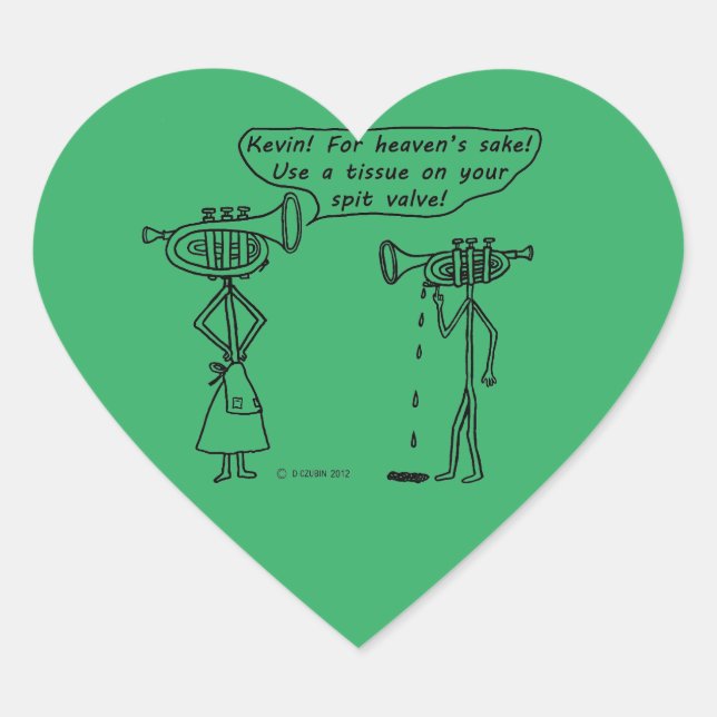 Use Spit Valve Heart Sticker (Front)