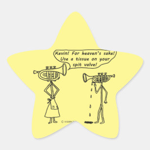 Use Spit Valve Star Sticker