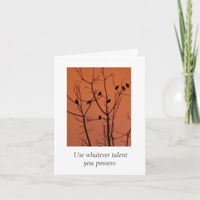 Use whatever talent you possess card (Front)